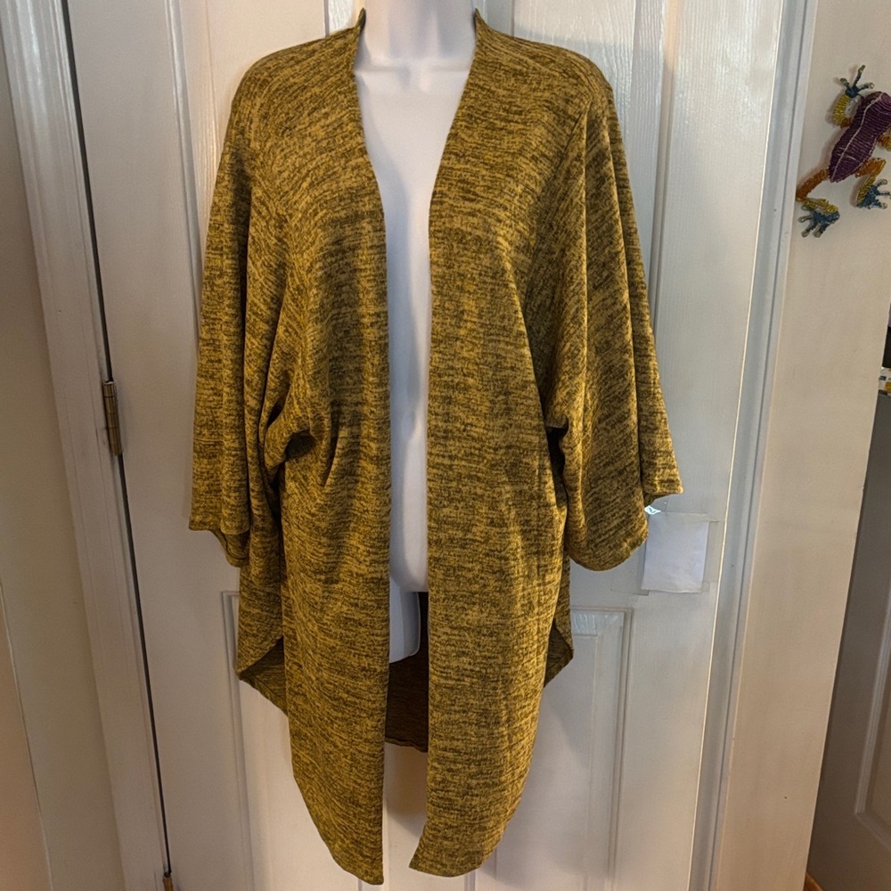 New Mustard Open Front Cardigan